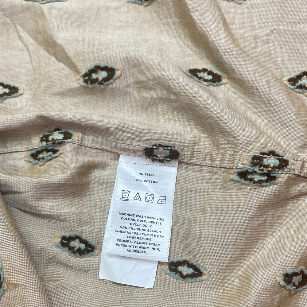 Pendleton Tan Short Sleeve Button Down Shirt NWT - image 10